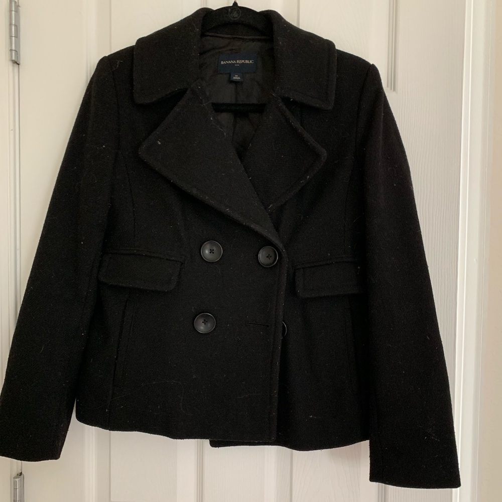Black pea coat
